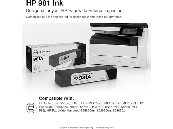 LD Products Remanufactured Ink Replacement for HP 981X L0R11A (Yellow)