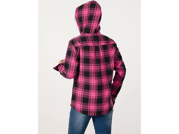 Zenthace Women (XXL) Hooded Flannel Jacket