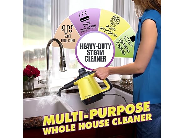 STMWORLD Deep Cleaning Steam Cleaner