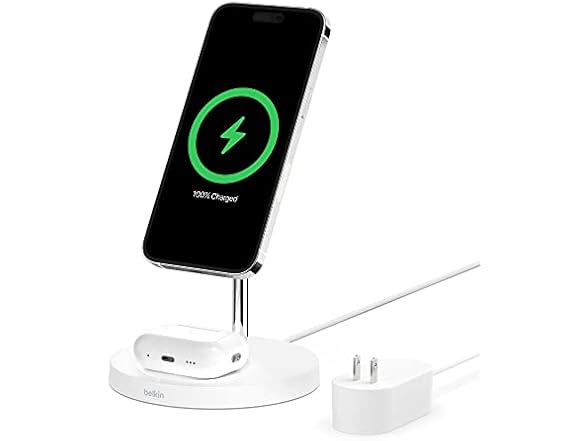 (NEW) Belkin MagSafe 2-in-1 Wireless Charging Stand