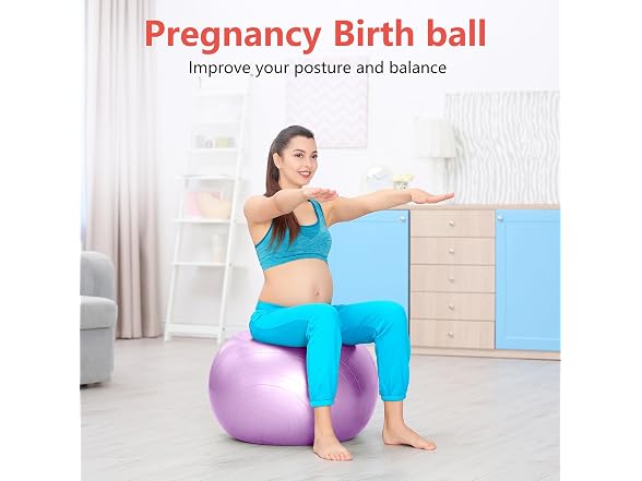 Primasole 65cm Anti-Burst Yoga Ball (Pink)