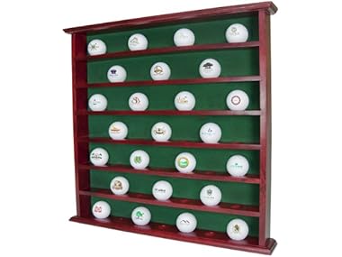 $19.99, Was $64.99, 69% Off! Clubhouse Collection Mahogany Golf Ball Display Cabinet dealfomo