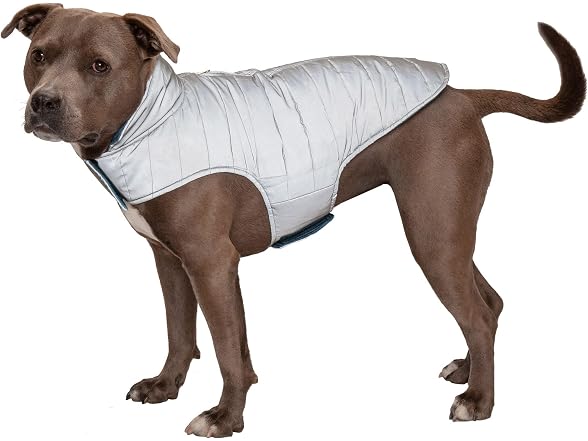 Furhaven Water-Repellent & Reversible Medium Dog Coat