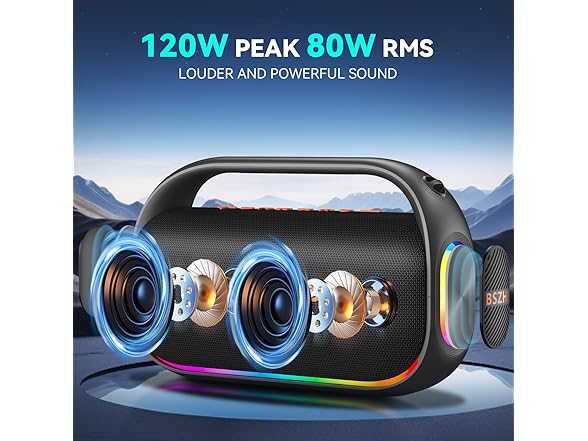 80W (120W Peak) Bluetooth Speaker