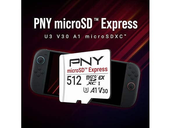 PNY 512GB microSD Express U3 V30 A1 Card