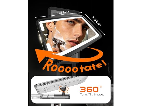 Heated Fogless Shower Mirror
