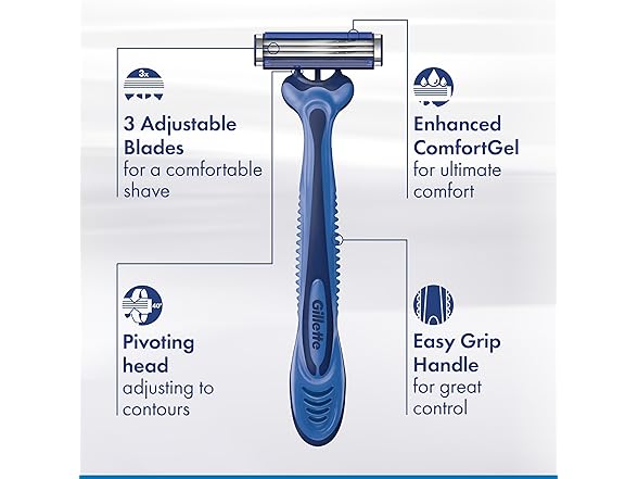 Gillette Sensor3 Razors 12ct 6-Pack