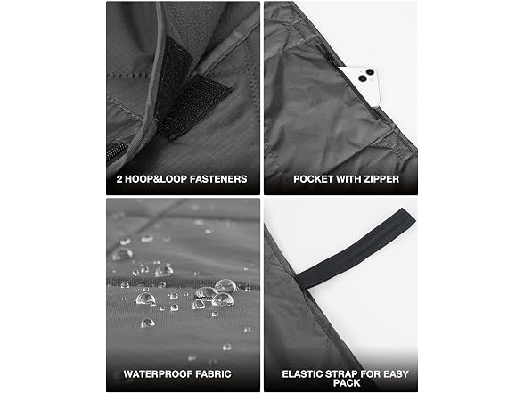 DUKUSEEK Waterproof Stadium Blanket NO HOOD - Gallery 7