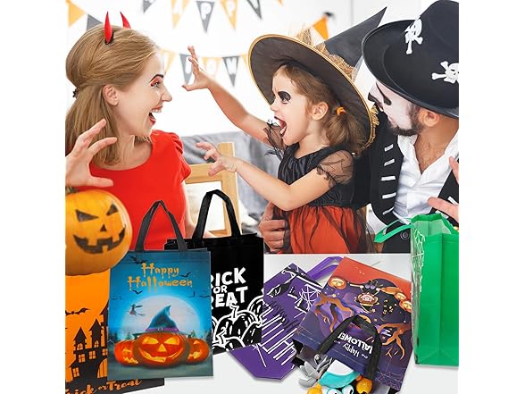 Trick or Treat Bags Halloween Tote Bags