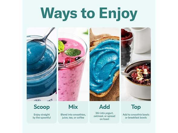 TrueSeaMoss Blue Spirulina Sea Moss Gel 16oz