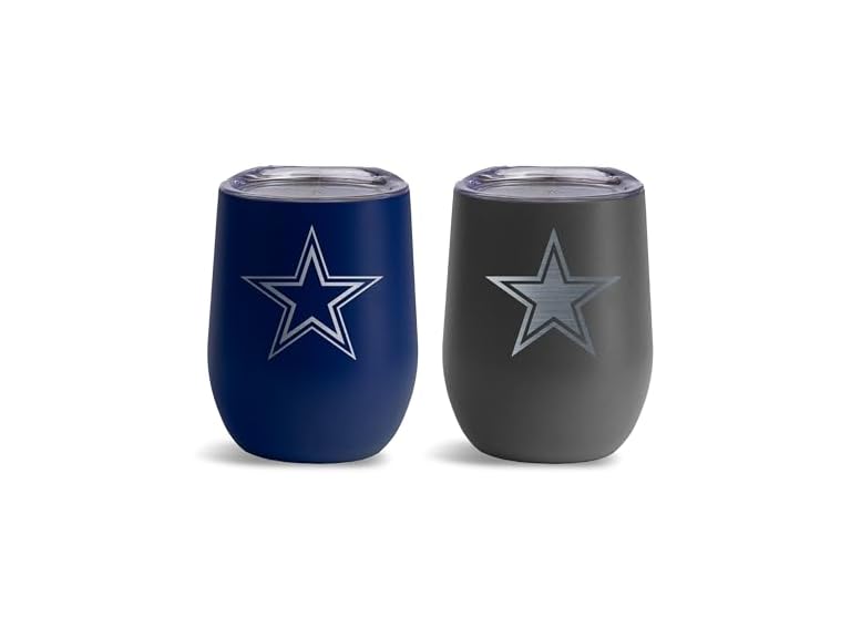 COWBOYS Wine Tumblers 2pk