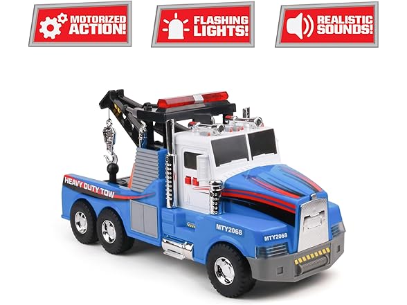 Mighty Fleet Mighty Motorized Tow Truck