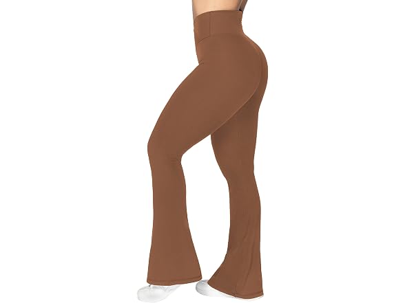 Sunzel Flare Leggings 30in L Wine Red