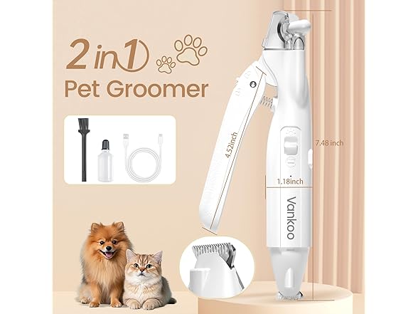 2 in 1 Dog & Cat Nail Clippers