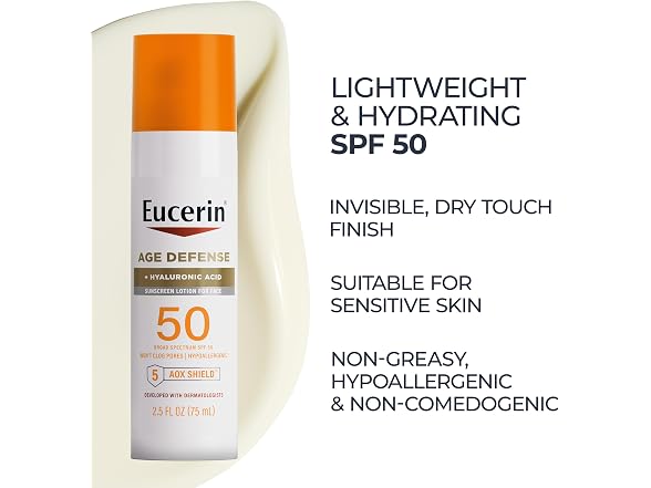 Eucerin Sun Age Defense Sunscreen SPF50 2.5oz