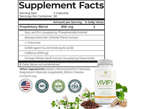 Pure Faith Labs Vivify Brain Booster