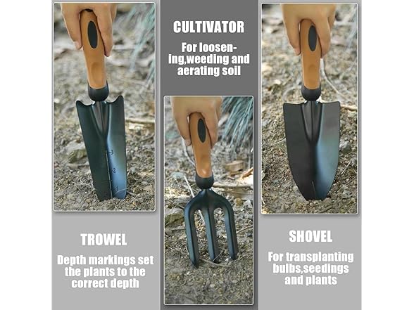 9-Piece Garden Tool Set w/Organizer