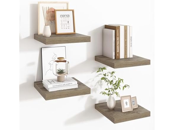 Square floating shelves