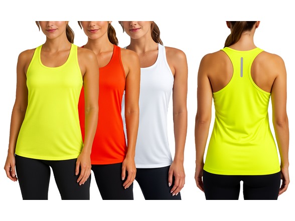 Neon Green - White - Neon Orange