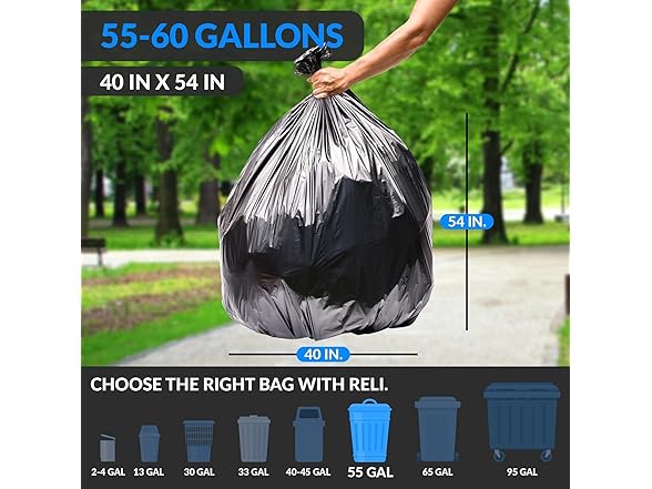 35 Gallon Trash Bags | 20 Count