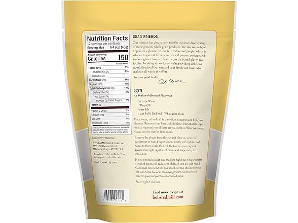 Bob's Red Mill Gluten Free White Rice Flour, 24 oz