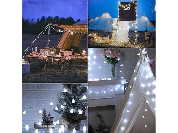 Minetom Globe String Lights, 66 Feet