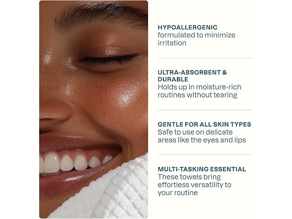 Cliganic Clean Face Towels XL Disposable Ultra