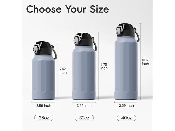 Konokyo FLOWPLAY 32oz Push-Button Bottle, Light Purple