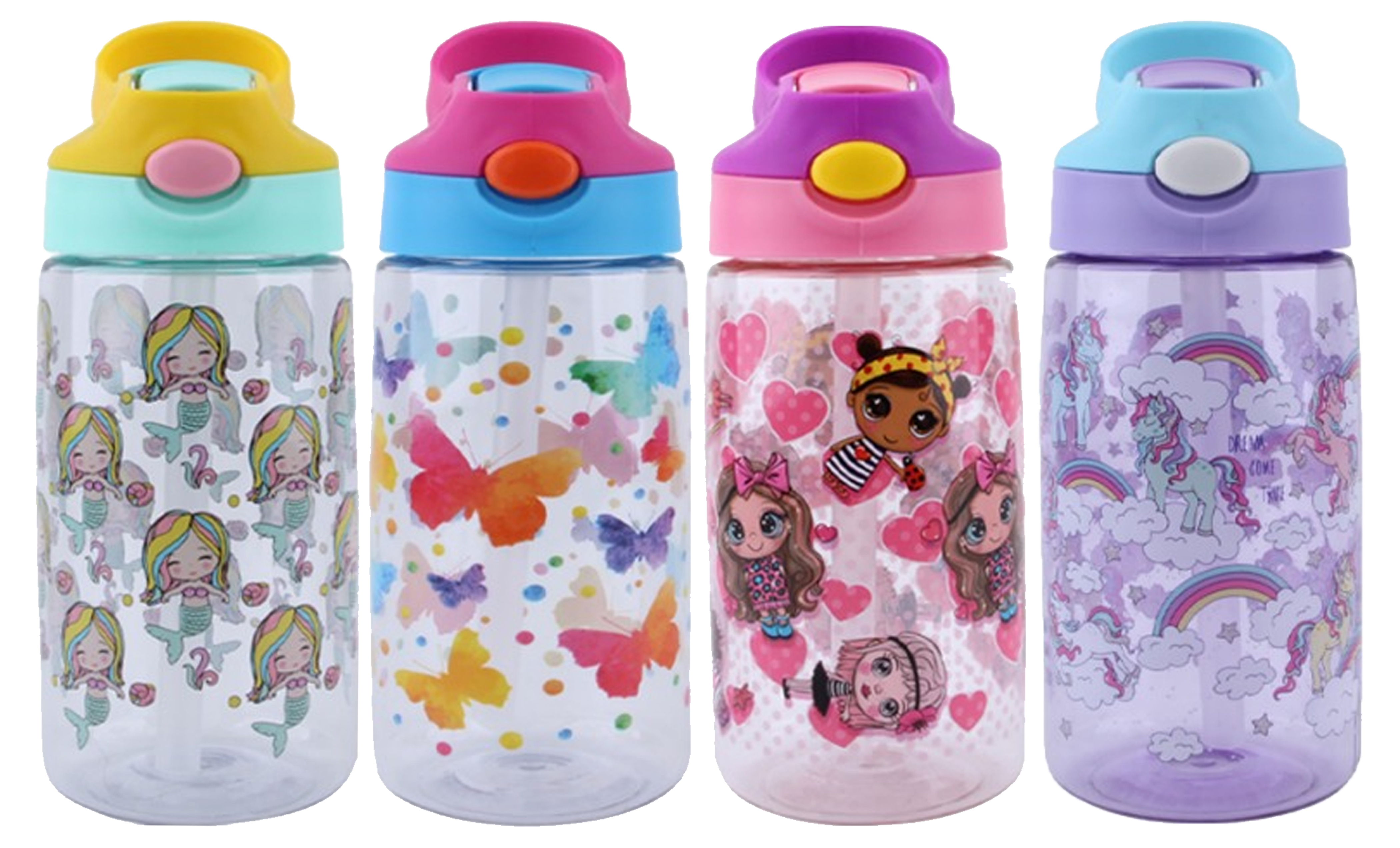Kids Multi-Pack Water Bottles with Straw - Gallery 5