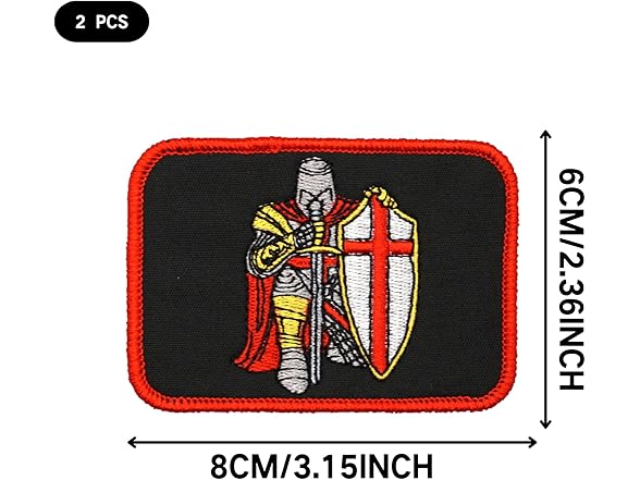 ccrazypatch Two Set of Knight Embroidered Applique