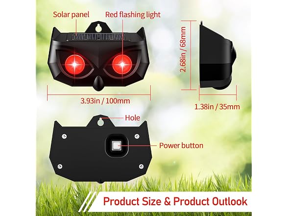 Solar Animal Repeller, 4 Pack
