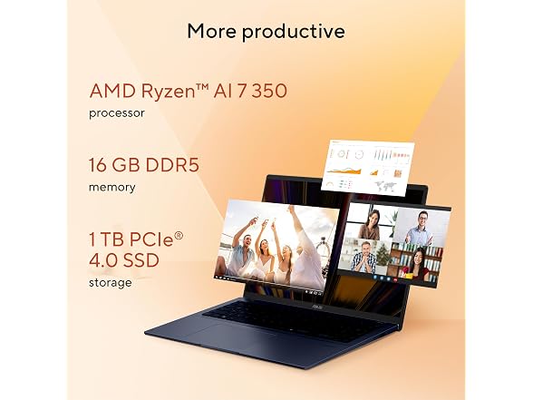 ASUS Vivobook 16" Copilot+ AMD Ryzen Laptop