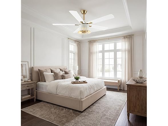 Parrot Uncle F6042 52 Inch Ceiling Fan with Light