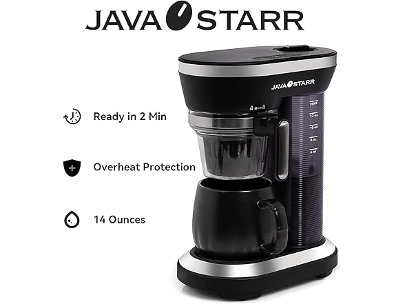 JAVASTARR Grind and Brew Coffee Maker