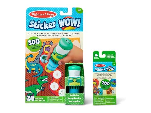 Melissa & Doug Sticker Wow! Dinosaur Bundle