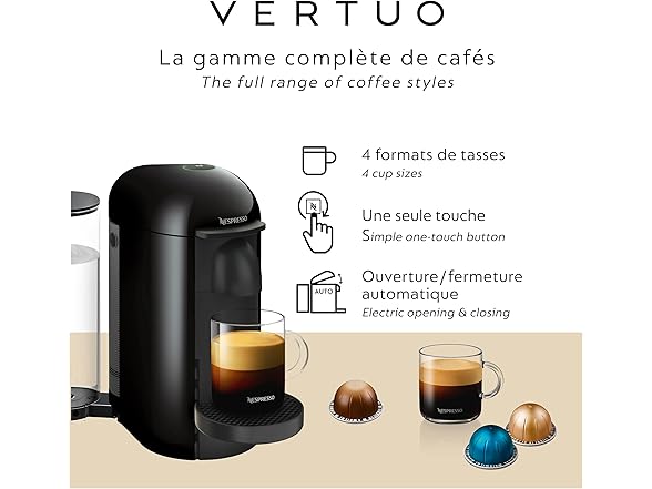 Nespresso Vertuo Plus Coffee and Espresso Maker by Breville (S&D)