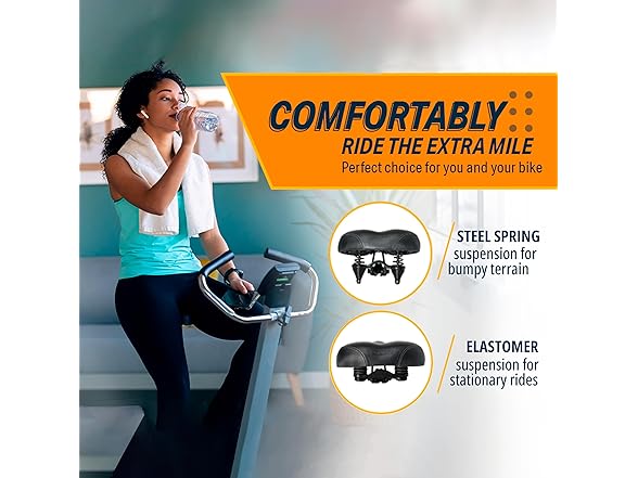 Bikeroo Extra Wide Replacement Saddle
