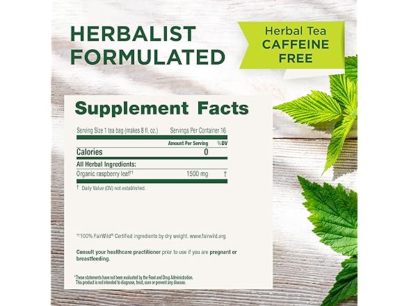 16CT Traditional Medicinals Organic Raspberry Leaf