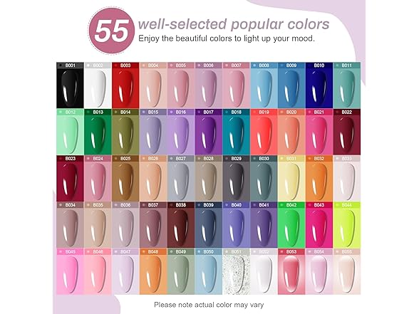 JODSONE Gel Nail Polish Kit 60 PCS
