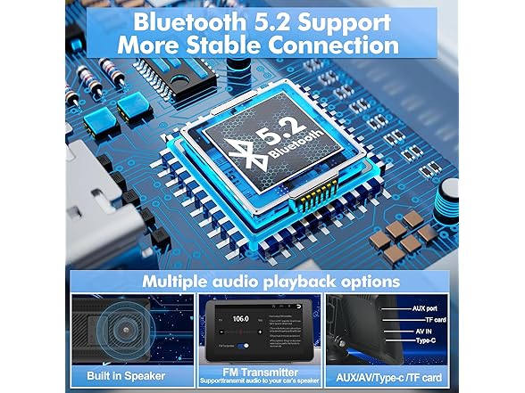 Hieha 7" Portable CarPlay Screen