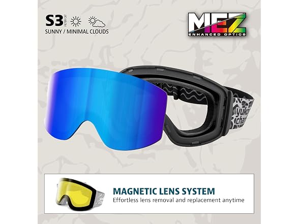 Yukon Charlie's Ropeline Adult Snow Goggles 