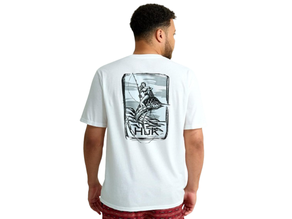 HUK Men's Performance Fishing Logo Tee