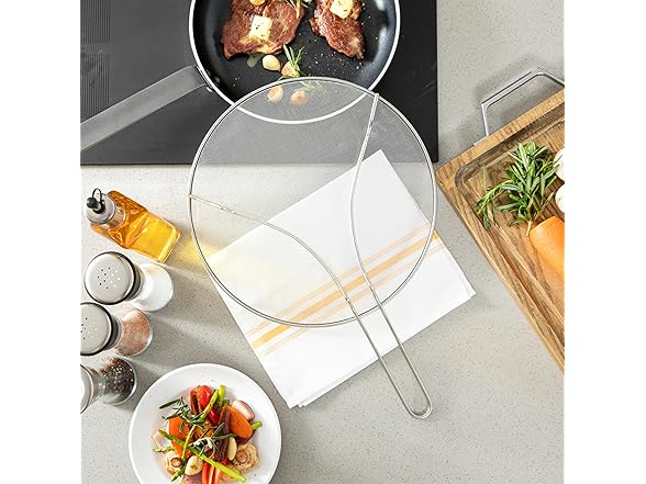 Restaurantware Splatter Screen 1 Count 13" Fine Mesh Cover