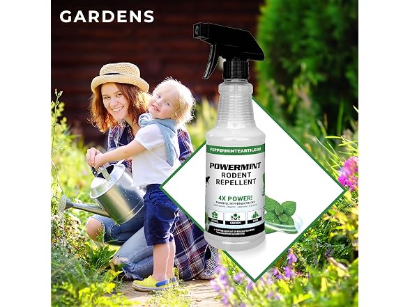 Powermint 16 Oz Peppermint Oil Rodent Repellent Spray 2-Pack