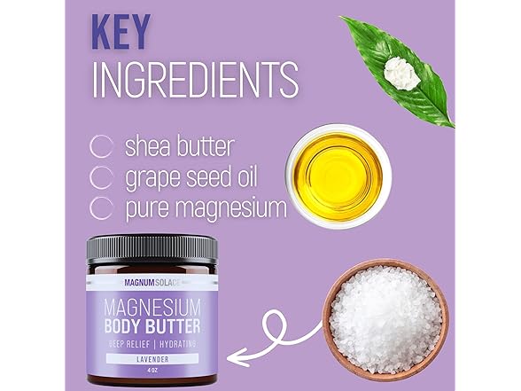 Magnum Solace butter 4 Oz. Magnesium Body Butter