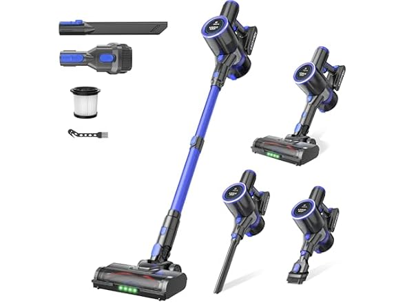 UKDMROX 550W Cordless Vacuum, Blue
