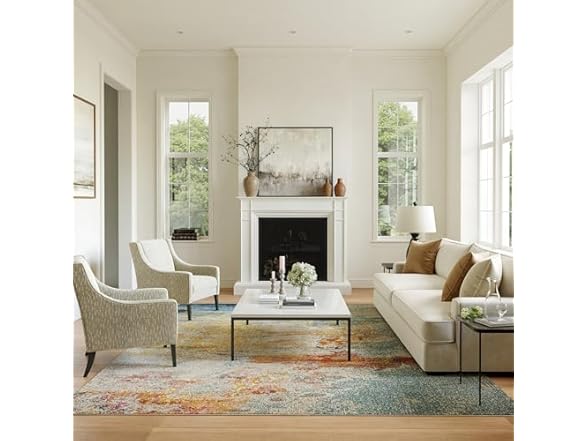 Nourison Celestial Modern Abstract Seali