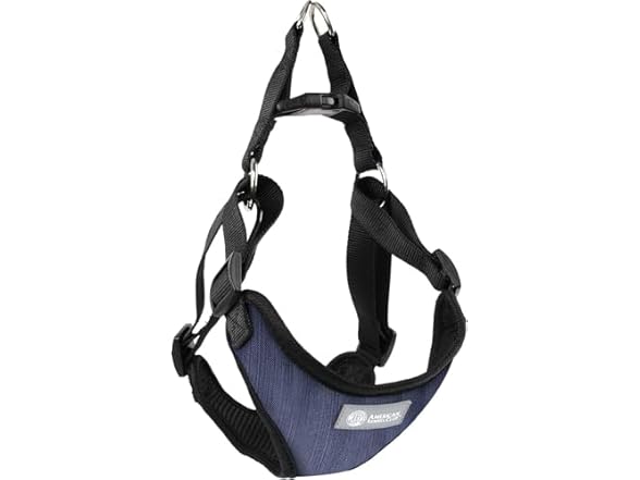 AKC Striped Step-in Dog Harness – No Pull