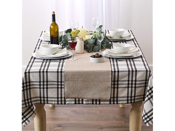 DII Two-Toned Collection Tabletop, Tablerunner, 13x108, Stone