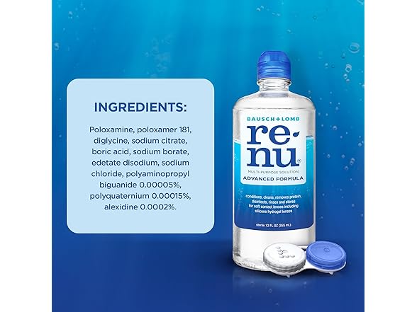Renu Contact Lens Solution, Advanced Formula